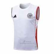 Camiseta de Entrenamiento Ajax Sin Mangas 2025-2026 Blanco