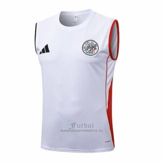 Camiseta de Entrenamiento Ajax Sin Mangas 2025-2026 Blanco