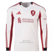 Camiseta Liverpool Segunda Manga Larga 2025-2026