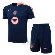 Chandal del Barcelona Manga Corta 2025-2026 Azul Rosa - Pantalon Corto