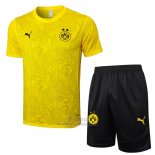 Chandal del Borussia Dortmund Manga Corta 2024-2025 Amarillo - Pantalon Corto