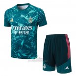Chandal del Real Madrid Manga Corta 2026-2027 Verde - Pantalon Corto