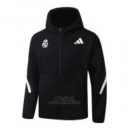 Chaqueta con Capucha del Real Madrid 2025-2026 Negro
