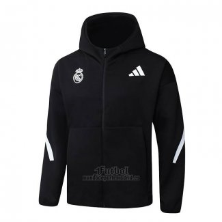Chaqueta con Capucha del Real Madrid 2025-2026 Negro