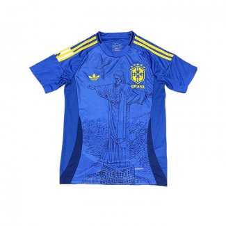 Camiseta Brasil Jesus 2025-2026 Azul Tailandia