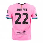 Camiseta Barcelona Jugador Ansu Fati Tercera 2020-2021