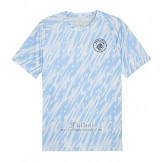 Camiseta Pre Partido del Manchester City 2025-2026 Azul
