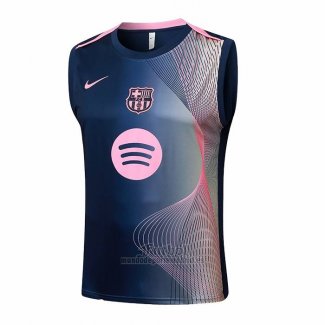 Camiseta de Entrenamiento Barcelona Sin Mangas 2025-2026 Negro Rosa