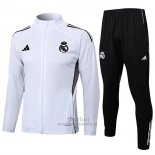 Chandal de Chaqueta del Real Madrid Nino 2025-2026 Blanco