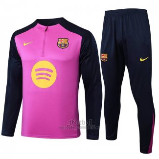 Chandal de Sudadera del Barcelona Nino 2025-2026 Purpura
