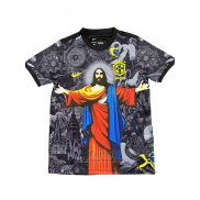 Camiseta Brasil Jesus 2025 Negro Tailandia
