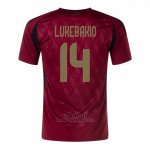 Camiseta Belgica Jugador Lukebakio Primera 2024