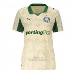 Camiseta Palmeiras Segunda Mujer 2025 Amarillo