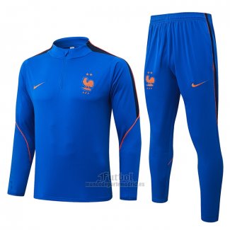 Chandal de Sudadera del Francia Nino 2026-2027 Azul
