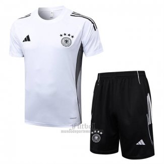 Chandal del Alemania Manga Corta 2025-2026 Blanco - Pantalon Corto