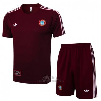 Chandal del Bayern Munich Manga Corta 2025-2026 Rojo - Pantalon Corto