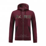 Chaqueta con Capucha del Paris Saint-Germain 2020-2021 Rojo