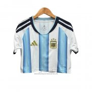 Camiseta Argentina Primera Mujer Corta 2026