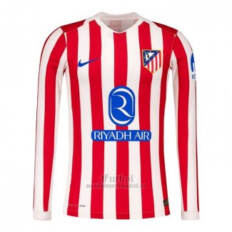 Camiseta Atletico Madrid Primera Manga Larga 2025-2026