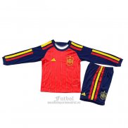 Camiseta Espana Primera Manga Larga Nino 2026