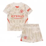 Camiseta Manchester City Portero Tercera Nino 2024-2025