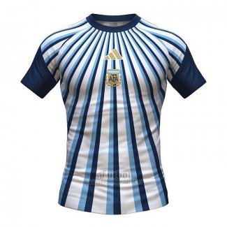 Camiseta Pre Partido del Argentina 2026 Blanco Azul