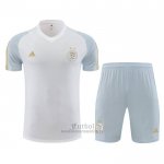 Chandal del Argelia Manga Corta 2023-2024 Blanco - Pantalon Corto