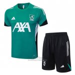 Chandal del Liverpool Manga Corta 2025-2026 Verde - Pantalon Corto