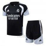 Chandal del Real Madrid Manga Corta 2025-2026 Negro - Pantalon Corto