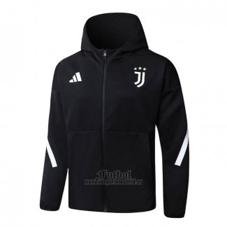 Chaqueta con Capucha del Juventus 2025-2026 Negro