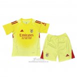 Camiseta Benfica Portero Nino 2025-2026 Amarillo
