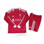 Camiseta Liverpool Primera Manga Larga Nino 2025-2026