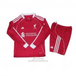 Camiseta Liverpool Primera Manga Larga Nino 2025-2026