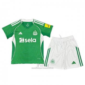 Camiseta Newcastle United Segunda Nino 2025-2026