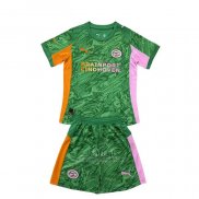 Camiseta PSV Portero Nino 2025-2026 Verde