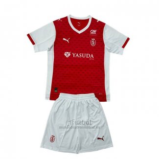 Camiseta Stade de Reims Primera Nino 2025-2026