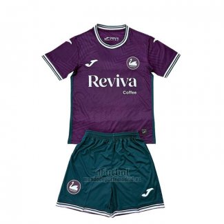 Camiseta Swansea City Segunda Nino 2025-2026
