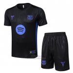 Chandal del Barcelona Manga Corta 2025-2026 Negro - Pantalon Corto  Chandal del Barcelona Manga Corta 2025-2026 Negro - Pantalon Corto