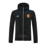 Chaqueta con Capucha del Manchester United 2021-2022 Negro