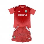 Camiseta Aston Villa Portero Nino 2025-2026 Rojo
