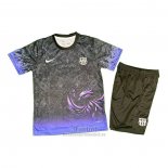 Camiseta Barcelona Special Nino 2025-2026 Negro Purpura