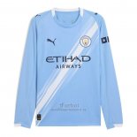 Camiseta Manchester City Primera Manga Larga 2025-2026