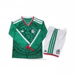 Camiseta Mexico Primera Manga Larga Nino 2026