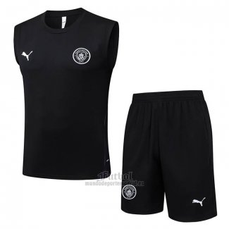 Chandal del Manchester City Sin Mangas 2025-2026 Negro