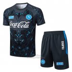 Chandal del Napoli Manga Corta 2025-2026 Negro - Pantalon Corto  Chandal del Napoli Manga Corta 2025-2026 Negro - Pantalon Corto