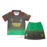 Camiseta AC Milan Portero Cuarto Nino 2024-2025