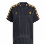 Camiseta Pre Partido del Manchester United 2025-2026 Negro  Camiseta Pre Partido del Manchester United 2025-2026 Negro