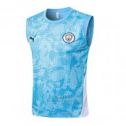 Camiseta de Entrenamiento Manchester City Sin Mangas 2025-2026 Azul