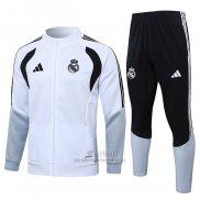 Chandal de Chaqueta del Real Madrid Nino 2026-2027 Blanco