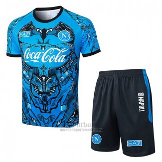 Chandal del Napoli Manga Corta 2025-2026 Azul - Pantalon Corto